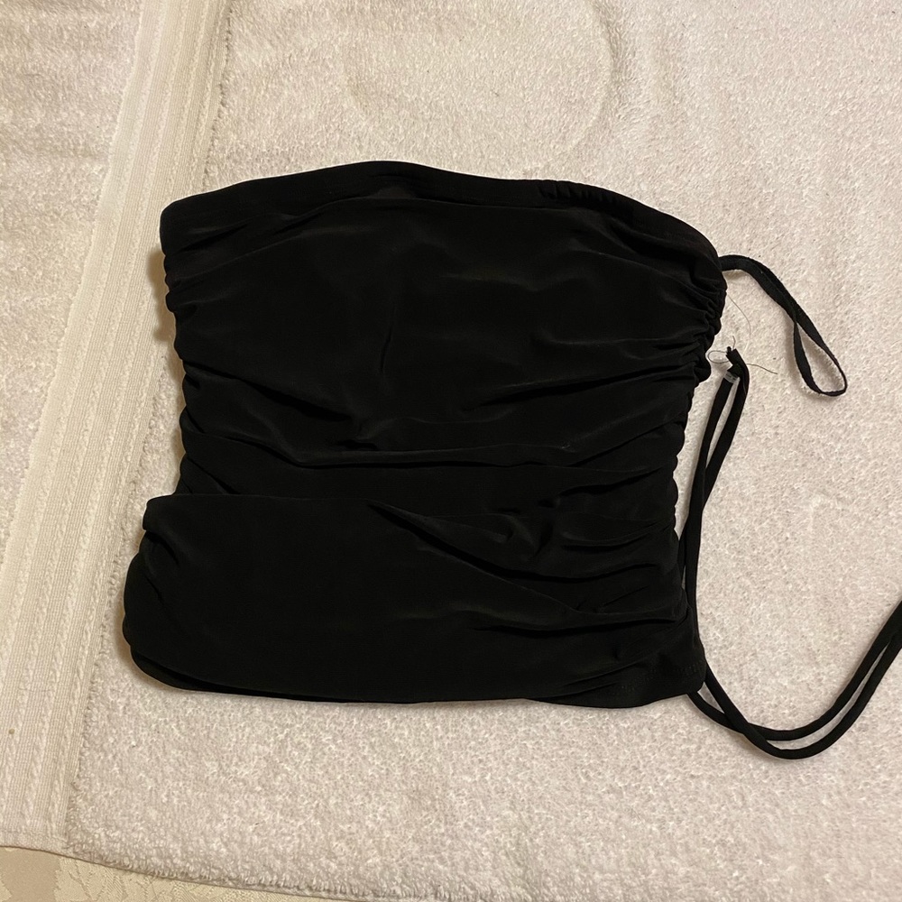3/$30 sale! Black tube top with neon